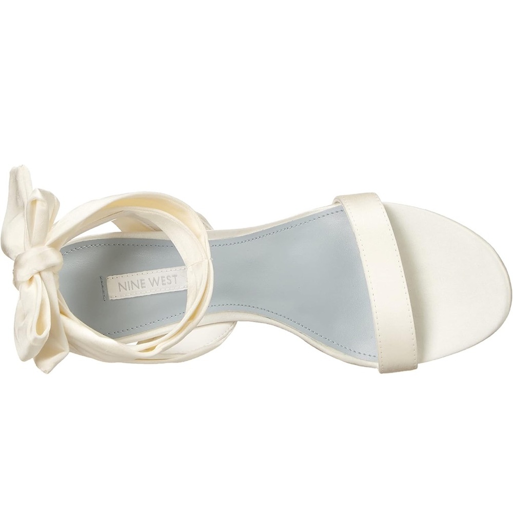 Nine West Cream Satin Heels - Picture 5 of 8